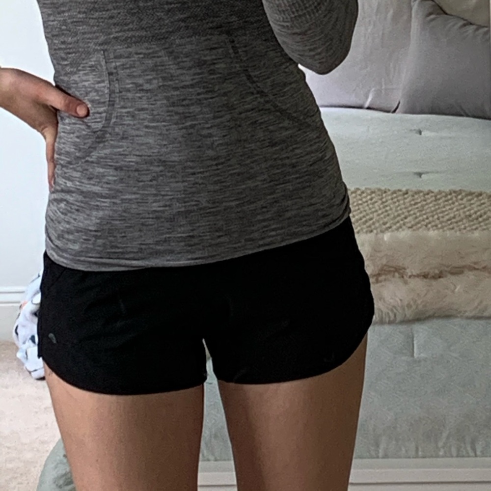Black workout shorts